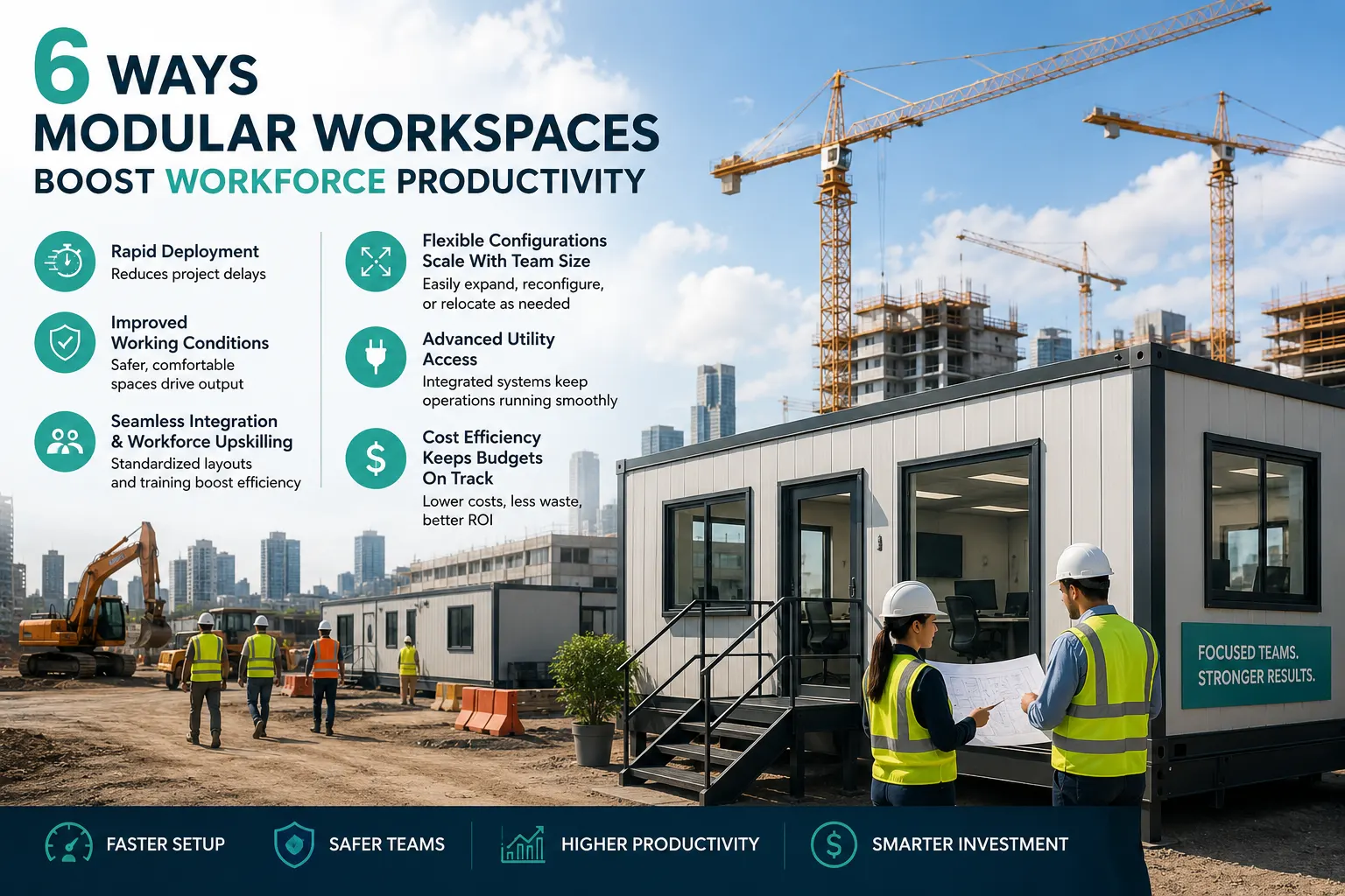 6 Ways Modular Workspaces Boost Workforce Productivity